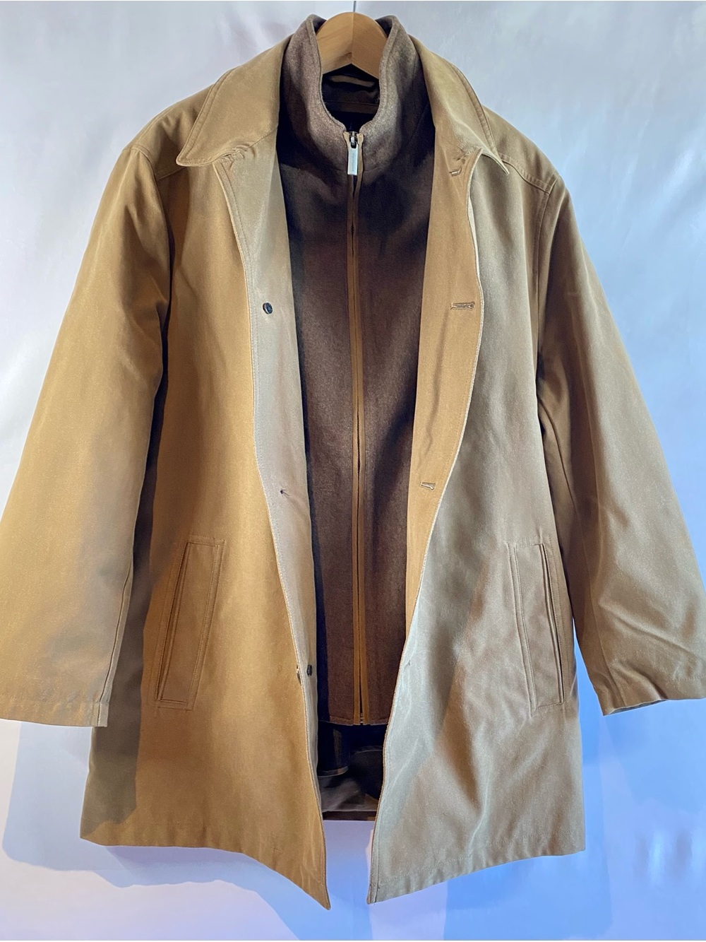 London Fog Men's Berne Micro Twill All Weather Coat, size M - Picture 9 of 15